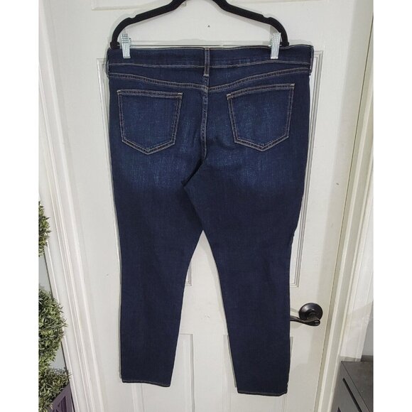 Old Navy the Sweet Heart Womens Blue Denim Jeans Mid Rise Dark Wash Size 16P NWT - Picture 4 of 10